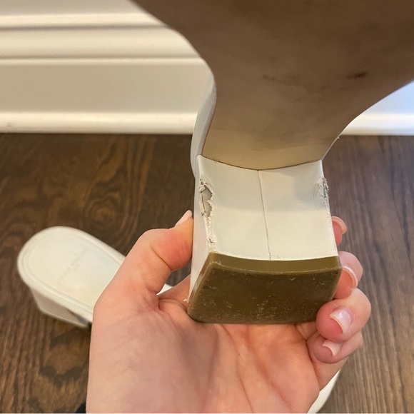 Marc Fisher Cerita white slip on heeled sandal - Picture 10 of 10